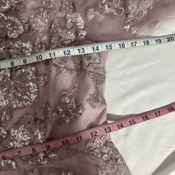 NEW Mac Duggal [ 4‎  ] 50664 Embroidered Illusion High Neck A Line Gown J2004 - Picture 4 of 14